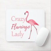Crazy Flamingo Lady Funny Flamingo Muismat (Met muis)