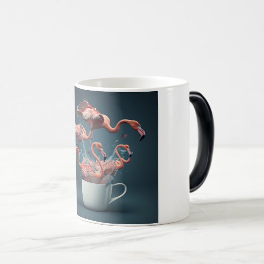 Crazy flamingo mok (Voorkant rechts)
