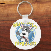 Crazy Flyball Dog Sleutelhanger (Voorkant)