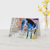 Crazy Foal Kaart (Gele Bloem)