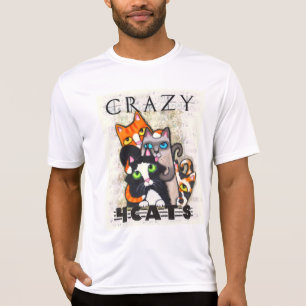 Crazy for Cats Mannen Shirt