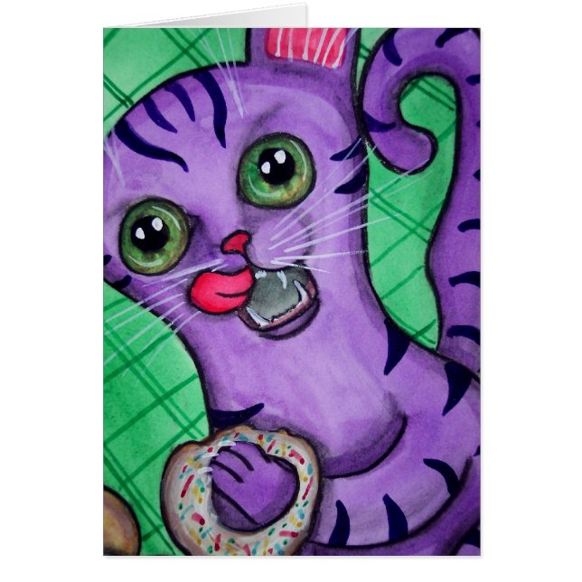 Crazy for Donuts Cat (Voorkant)