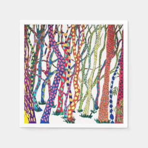 Crazy Forest servetten party cocktail