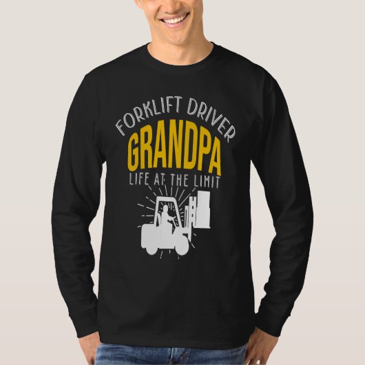 Crazy Forklift Driver Grandpa Accessories T-shirt (Voorkant)