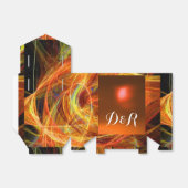 CRAZY FOTON GEMSTONE Red yellow MONOGRAM Bedankdoosjes (Uitgevouwen)