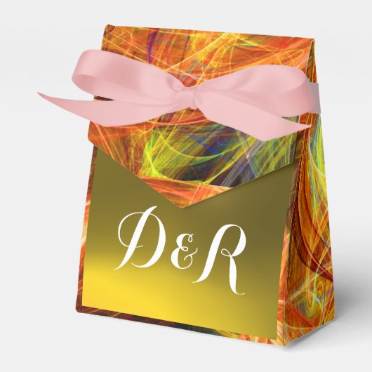 CRAZY FOTON GEMSTONE yellow MONOGRAM Bedankdoosjes (Voorkant Zijde)