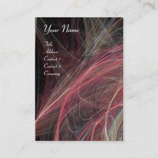 CRAZY FOTON levendig paars zwart wit Visitekaartje (Voorkant)