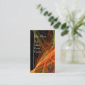 CRAZY FOTON MONOGRAM geel Visitekaartje (Staand voorkant)