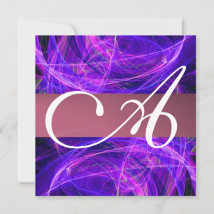 CRAZY FOTON MONOGRAM paars zwart Kaart