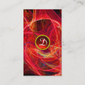 CRAZY FOTON MONOGRAM rood Visitekaartje (Achterkant)