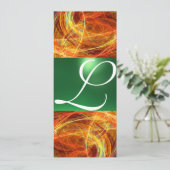 CRAZY FOTON MONOGRAM yellow emerald green Aankondiging (Staand voorkant)