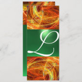 CRAZY FOTON MONOGRAM yellow emerald green Aankondiging (Voorkant / Achterkant)