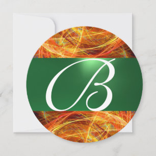 CRAZY FOTON MONOGRAM yellow emerald green Kaart