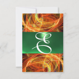 CRAZY FOTON MONOGRAM yellow emerald green Kaart