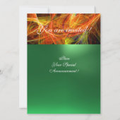 CRAZY FOTON MONOGRAM yellow emerald green Kaart (Achterkant)