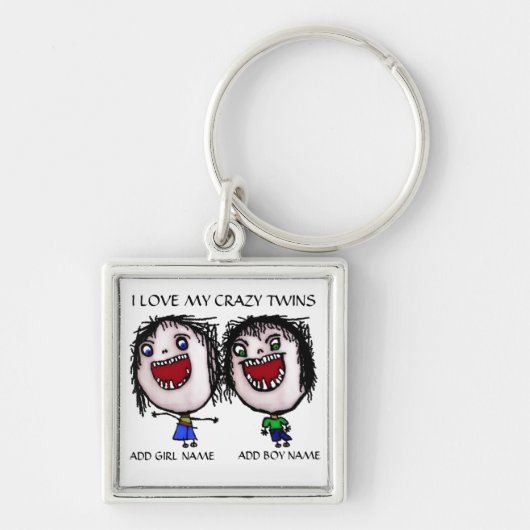 Crazy Fraternal Twins Sleutelhanger (Voorkant)