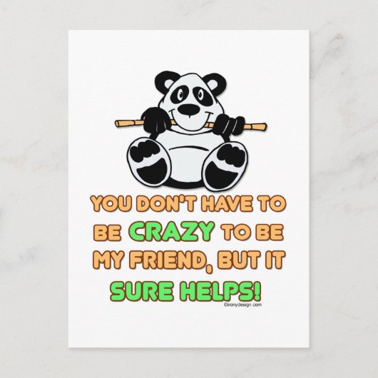 Crazy Friends Briefkaart (Voorkant)