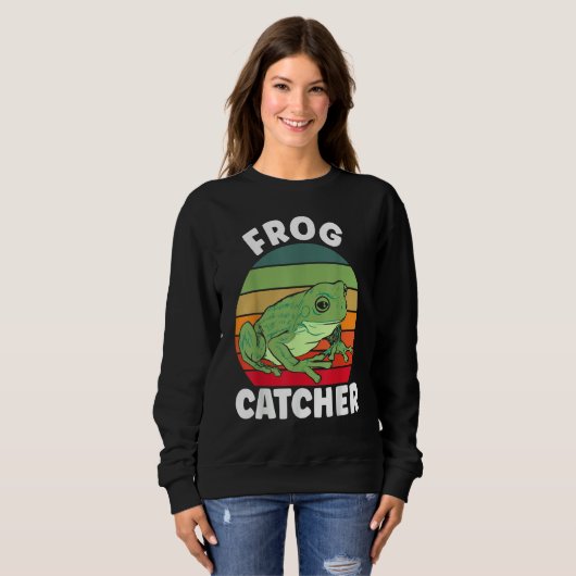 Crazy Frog Frog Whisperer Frog Catcher Trui (Voorkant volledig)