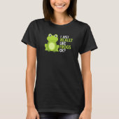 Crazy Frog I Just Really Like Frogs Ok T-shirt (Voorkant)