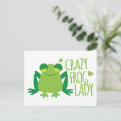 Crazy Frog Lady Briefkaart (Staand voorkant)