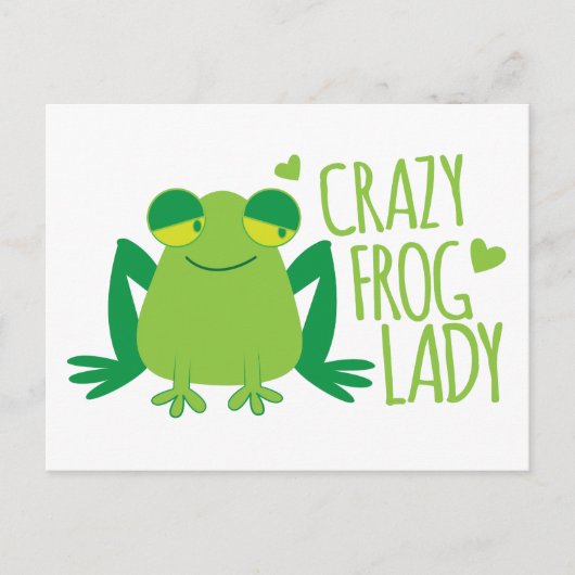 Crazy Frog Lady Briefkaart (Voorkant)