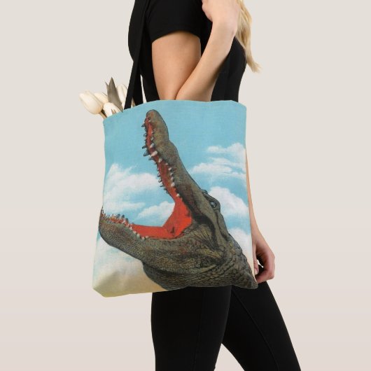Crazy Fun Alligator Chomp Shoulder Tas (Dichtbij)