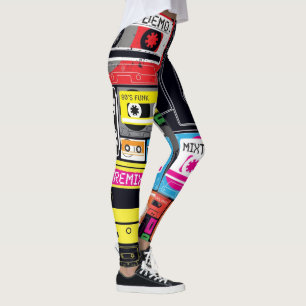 Crazy funky oldskool dek tape leggings