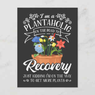 Crazy Gardening mama Plant Lover Landscaper vrouw Briefkaart