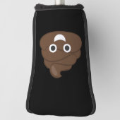 Crazy Gekke Brown Poop Emoji Golfheadcover (Draai 90)