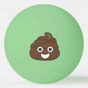 Crazy Gekke Brown Poop Emoji Pingpongballen