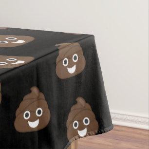 Crazy Gekke Brown Poop Emoji Tafelkleed