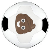 Crazy Gekke Brown Poop Emoji Voetbal (Gedraaid)