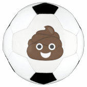 Crazy Gekke Brown Poop Emoji Voetbal (Voorkant)