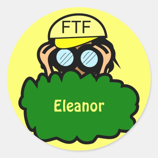 Crazy Geocacher Geocaching Swag Funny Stickers (Devant)