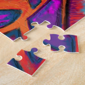 Crazy Giraffe Man Puzzle d'art (Côté)