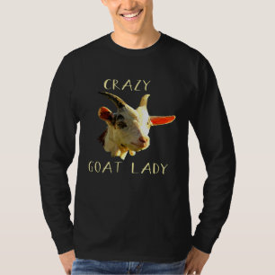 Crazy Goat Lady Funny T-shirt