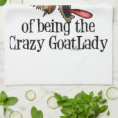 Crazy Goat Lady GetYerGoat Theedoek (Gevouwen)