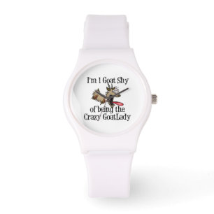 Crazy Goat Lady Horloge