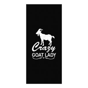 Crazy Goat Lady Shirt Geit, Geitenboer Gift Reclamekaart
