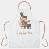 Crazy Goat Mam Kerstgeiten Schort (Voorkant)