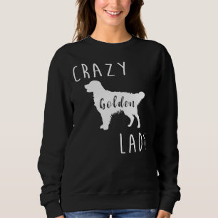 Crazy Golden Lady Golden Retriever Relaxed Fit Trui