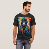 Crazy gorilla T-shirt ontwerp (Voorkant volledig)