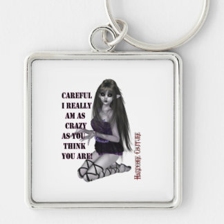 Crazy Gothic Girl Sleutelhanger