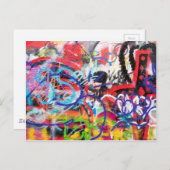 Crazy Graffiti Briefkaart (Voorkant / Achterkant)