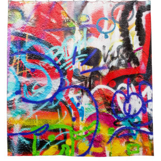Crazy Graffiti Douchegordijn