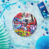 Crazy Graffiti Papieren Bordje (Feest)