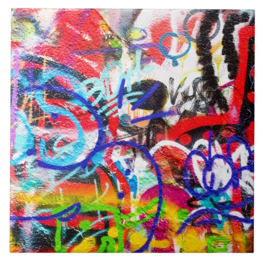 Crazy Graffiti Tegeltje (Voorkant)