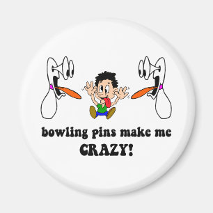 Crazy grappig bowlen magneet