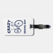 Crazy Gravel Guy Cycling Bagagelabel (Achterkant horizontaal)