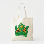 Crazy Green Monster Tote Bag (Voorkant)